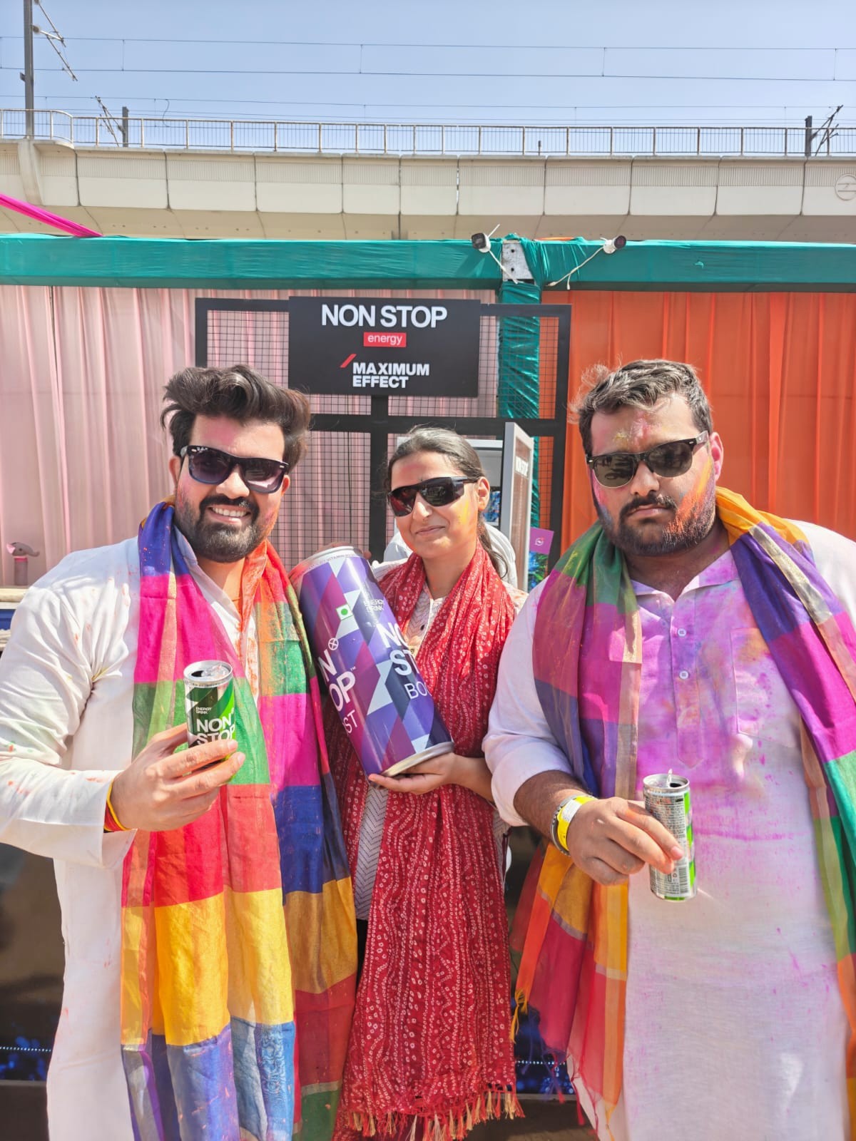 Non Stop Becomes Energy Partner of the Holi Festival in Delhi